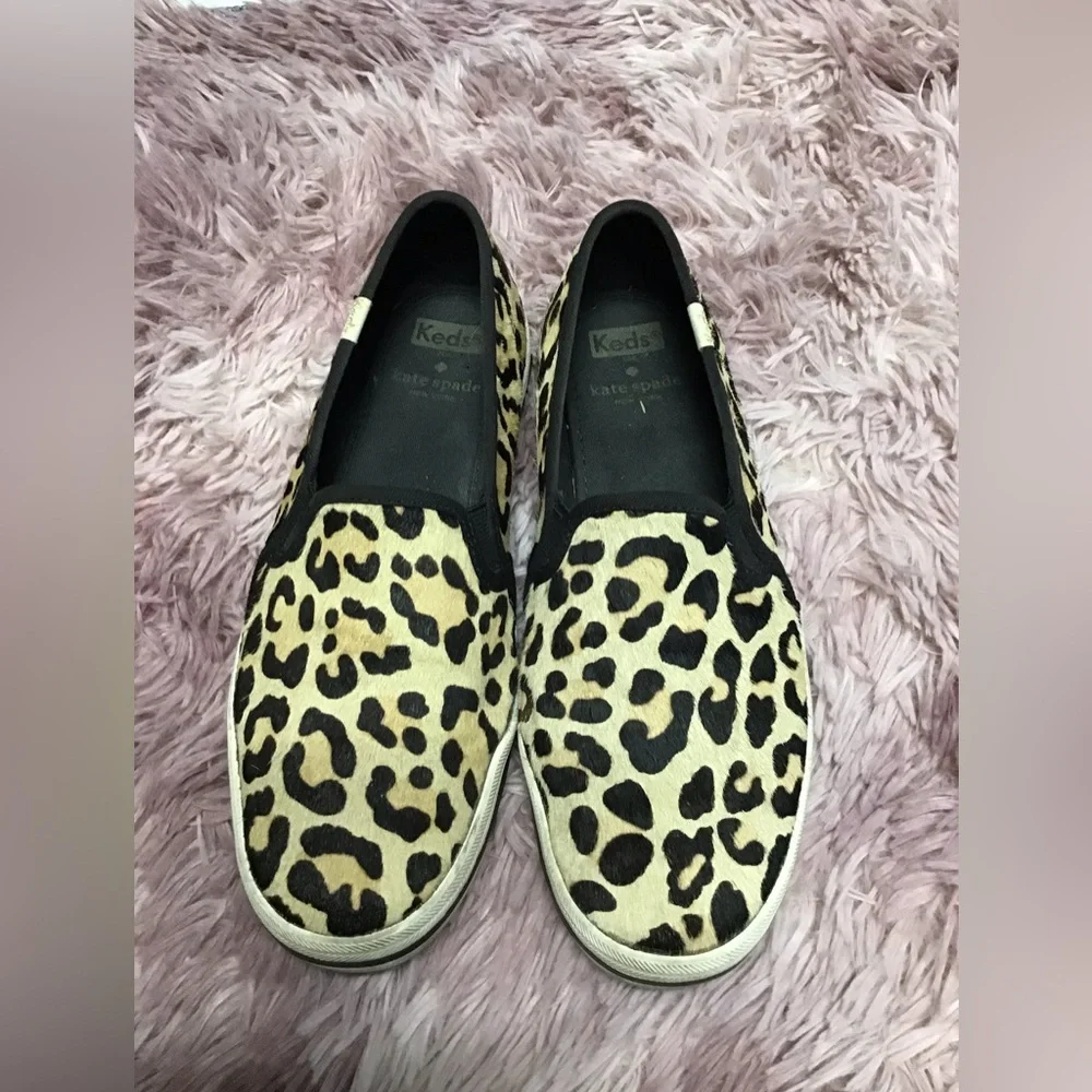 - Kate Spade x Keds Calf Hair Slip On